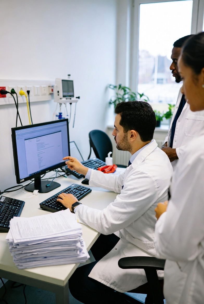 Healthcare professionals using Notove AI technology