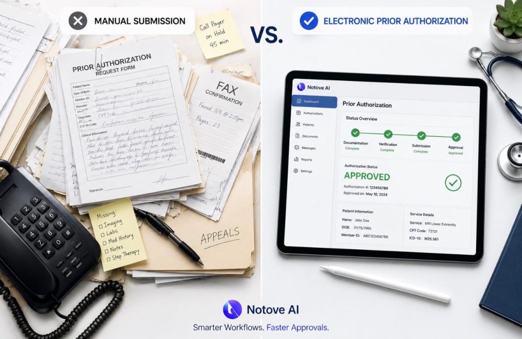 Electronic Prior Authorization vs. Manual Submission: A Practical Comparison