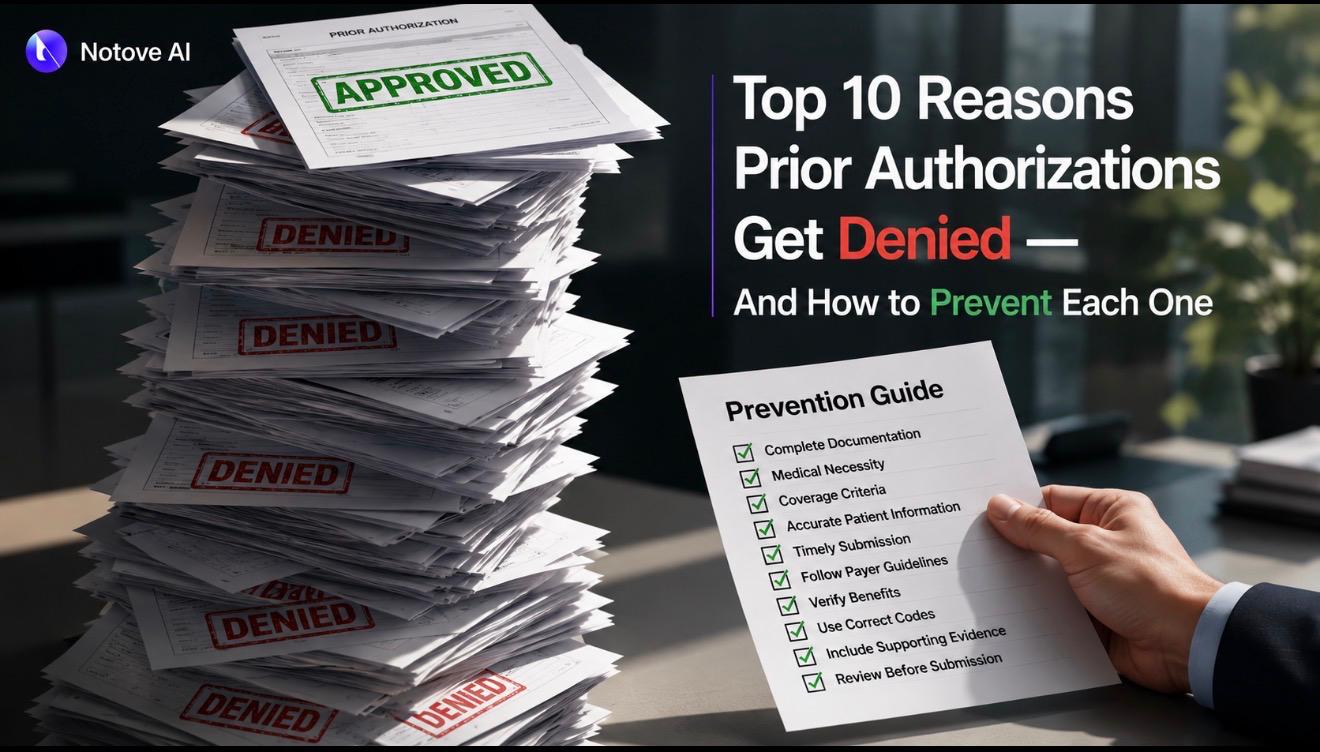 Top 10 Reasons Prior Authorizations Get Denied — And How To Prevent Each One