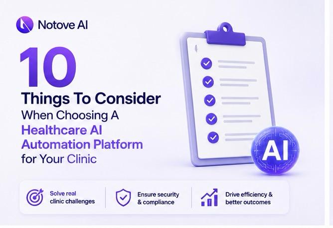 10 Things To Consider When Choosing A Healthcare AI Automation Platform for Your Clinic