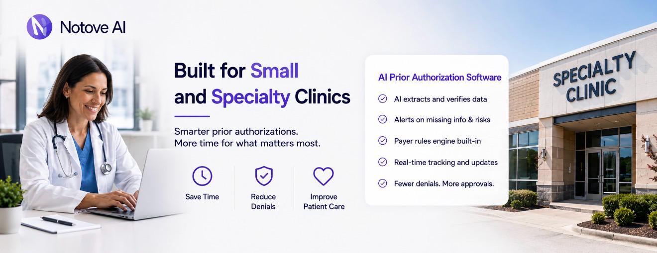 AI Prior Authorization Software: A Complete Guide for Small and Specialty Clinics