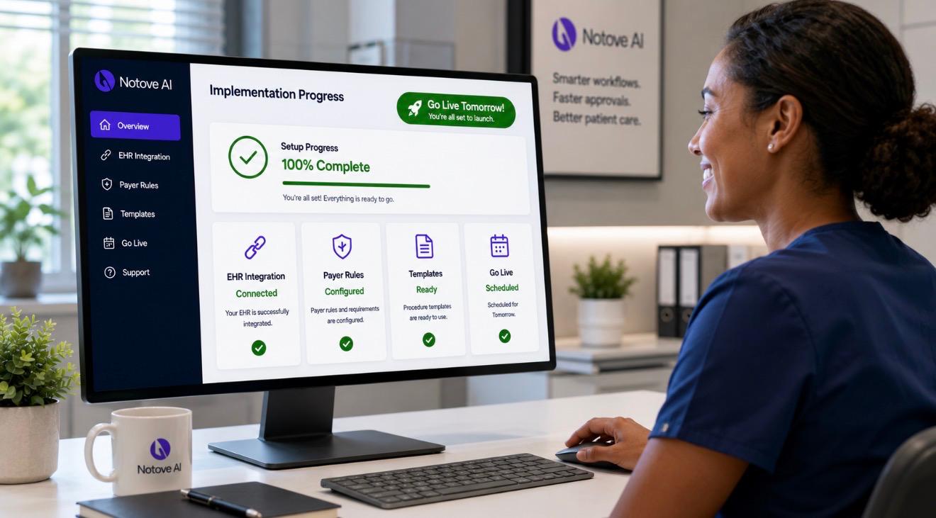 How To Implement Prior Authorization AI At Your Clinic With No IT Team Required
