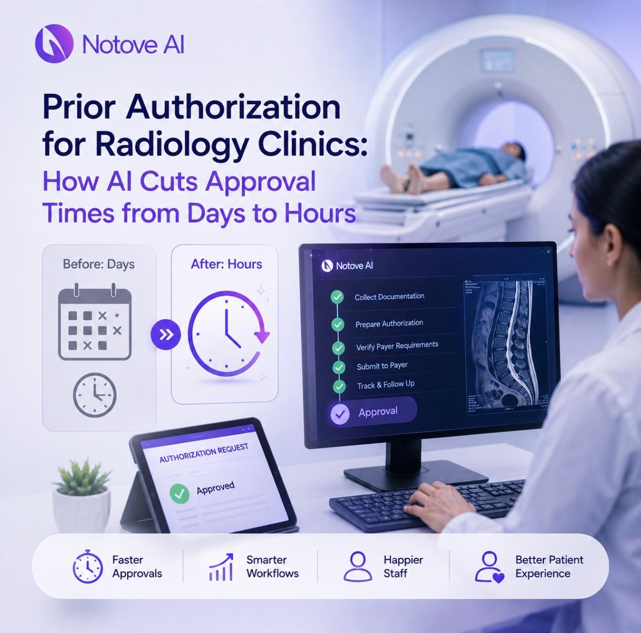 Prior Authorization For Radiology Clinics: How AI Cuts Approval Times From Days To Hours
