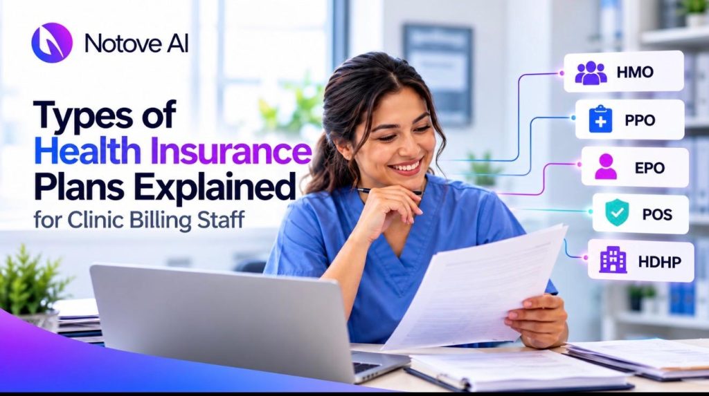 Types of Health Insurance Plans Explained for Clinic Billing Staff